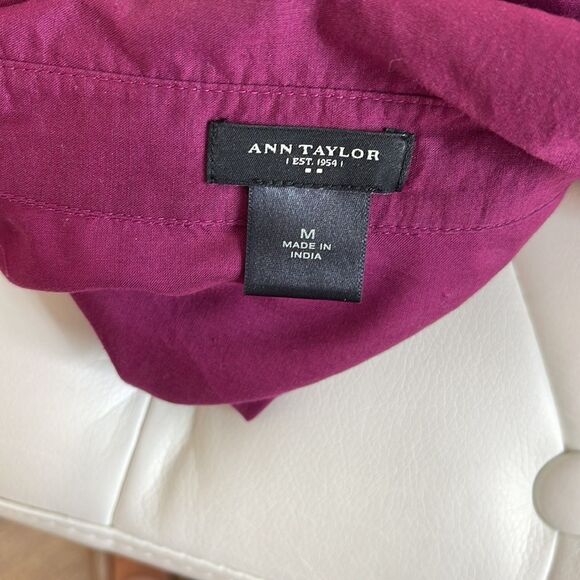 Ann Taylor Fuschia Button Down - Picture 8 of 9